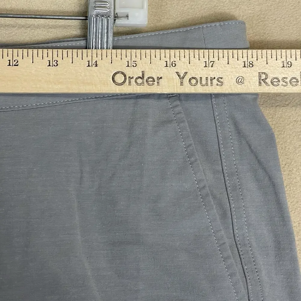 Faherty Short Mens 36‎ Gray Chino Flat Front Pockets Regular Fit 7